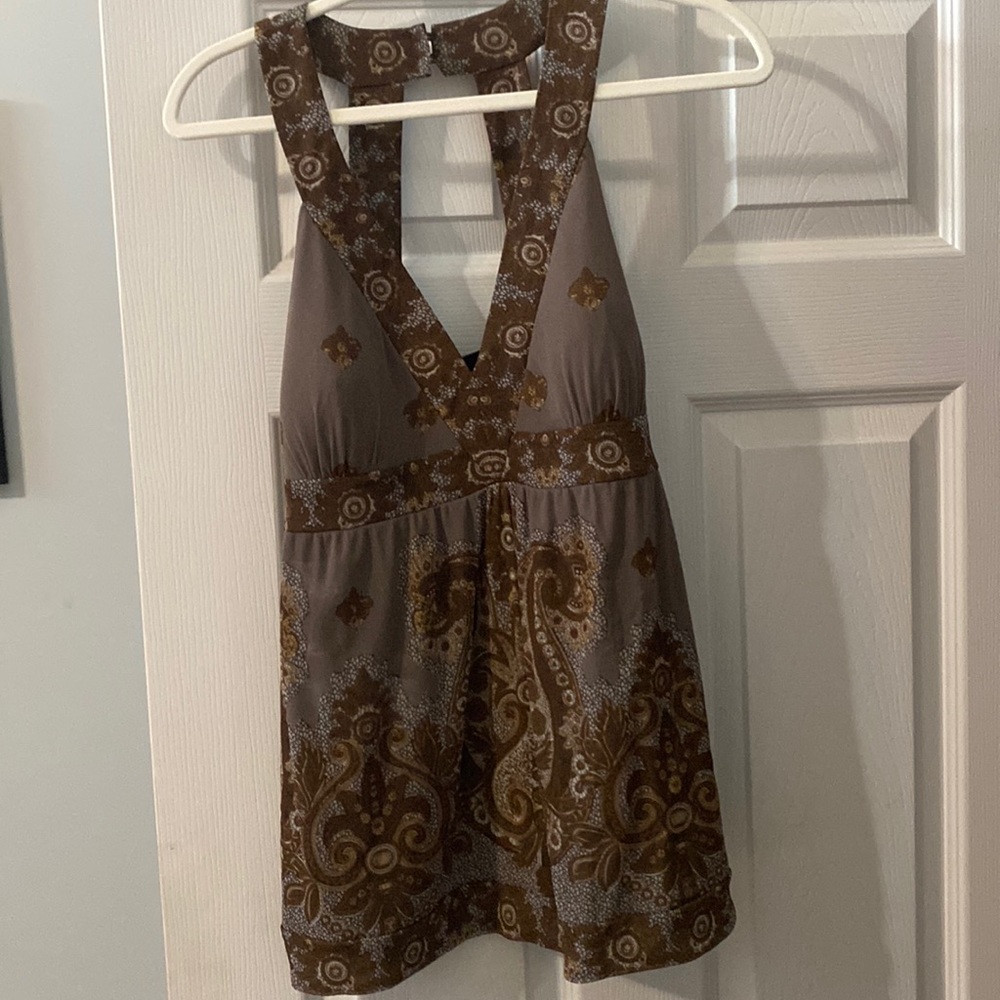 Never worn INC halter babydoll top